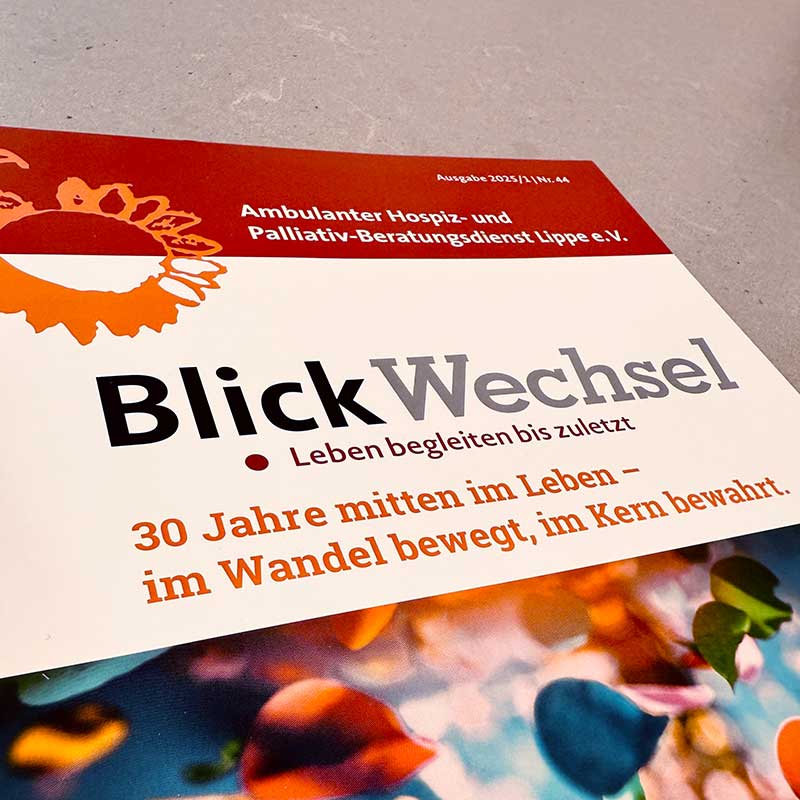 Blickwechsel Broschüre des Ambulanten Hospiz- und Palliativ-Beratungsdienst Lippe e.V.