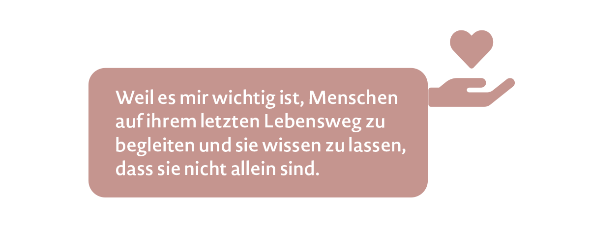 Eine Hand hält ein Herz