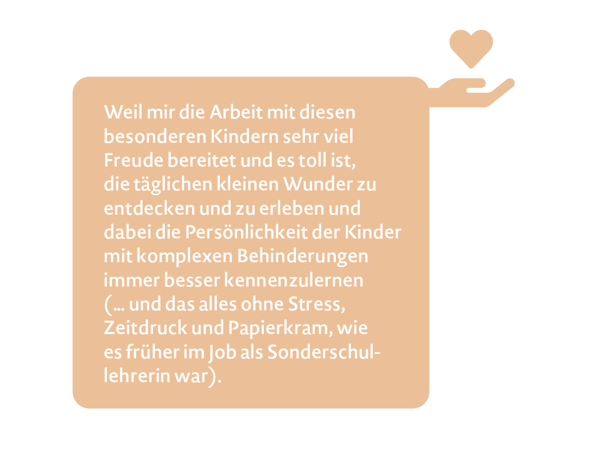 Ein Statement über die Arbeit im Hospiz, herzliche Worte