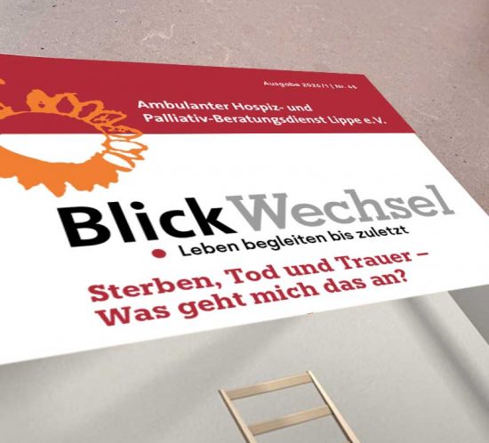 Eine Broschüre mit dem Titel Blickwechsel
