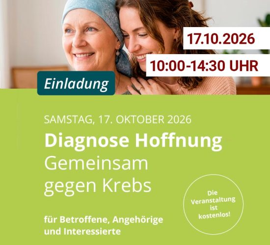 Einladung zur kostenfreien Informationsveranstaltung am 17.10.2026 zu Diagnose und Hoffnung. Unterstützt durch den Ambulanten Hospiz- und Palliativ-Beratungsdienst Lippe e.V.