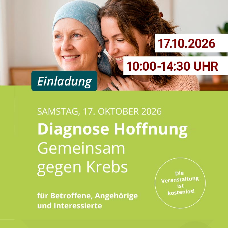 Einladung zur kostenfreien Informationsveranstaltung am 17.10.2026 zu Diagnose und Hoffnung. Unterstützt durch den Ambulanten Hospiz- und Palliativ-Beratungsdienst Lippe e.V.